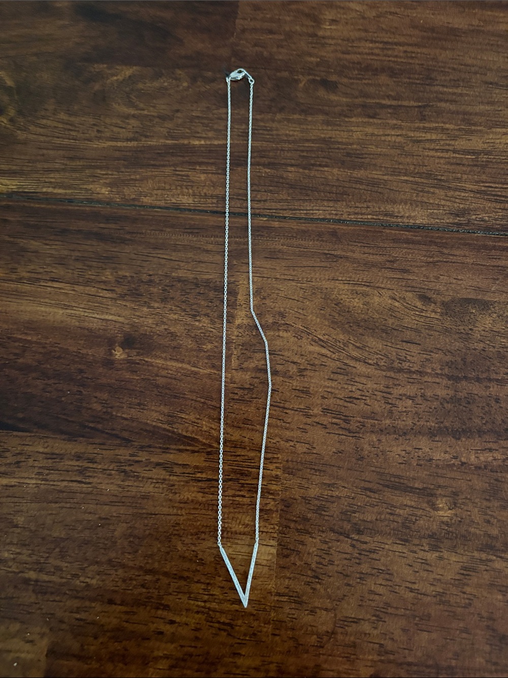 Minimalist Silver V Chevron Necklace - Women Jewelry